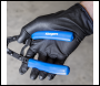 Sealey SSP57L Diamond Grip Extra-Thick Nitrile Powder-Free Gloves, Black, Large - Pack of 50