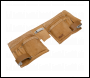 Sealey STBL01 Double Pouch Leather Tool Belt