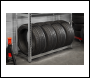 Sealey STR008 2-Level Tyre Rack with Shelf 150kg Capacity Per Level