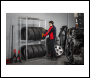 Sealey STR008 2-Level Tyre Rack with Shelf 150kg Capacity Per Level