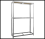 Sealey STR008 2-Level Tyre Rack with Shelf 150kg Capacity Per Level
