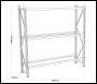 Sealey STR600 2-Level Tyre Rack 200kg Capacity Per Level