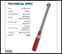 Sealey STW905 Premier Calibrated Micrometer Torque Wrench 1/2 inch Sq Drive 60-330Nm