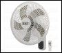 Sealey SWF16WR 3-Speed Wall Fan with Remote Control 16 inch  230V