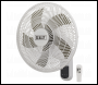 Sealey SWF18WR 3-Speed Wall Fan with Remote Control 18 inch  230V