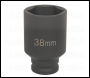 Sealey SX001 Impact Socket 38mm Deep 1/2 inch Sq Drive