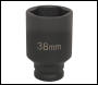 Sealey SX001 Deep Impact Socket 1/2 inch Sq Drive 38mm