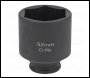 Sealey SX010 Impact Socket 1/2 inch Sq Drive 52mm