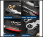 Sealey SX0223 Oxygen Sensor Wrench with 22mm Hex & 24mm 12-Point Head
