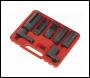 Sealey SX032 Oxygen Sensor Socket Set 3/8 inch  & 1/2 inch Sq Drive 7pc