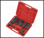 Sealey SX032 Oxygen Sensor Socket Set 3/8 inch  & 1/2 inch Sq Drive 7pc