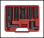 Sealey SX032 Oxygen Sensor Socket Set 3/8 inch  & 1/2 inch Sq Drive 7pc