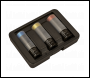 Sealey SX039 Premier Alloy Wheel Ultra-Power Impact Socket Set 1/2 inch Sq Drive 3pc