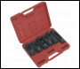 Sealey SX0401 Diesel Injector Window Socket Set 6pc 1/2 inch Sq Drive