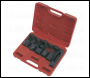 Sealey SX0401 Diesel Injector Window Socket Set 1/2 inch Sq Drive 6pc