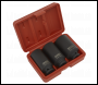 Sealey SX051 Impact Hub Nut Socket Set 1/2 inch Sq Drive 12-Point 3pc
