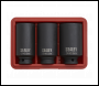 Sealey SX051 Impact Hub Nut Socket Set 3pc 12-Point 1/2 inch Sq Drive