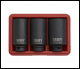 Sealey SX051 Impact Hub Nut Socket Set 1/2 inch Sq Drive 12-Point 3pc
