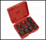 Sealey SX052 Impact Spline Socket Bit Set 6pc 1/2 inch Sq Drive