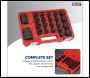 Sealey SX054 Impact Socket & Bit Set 3/4 inch Sq & 1 inch Sq Drive 23pc