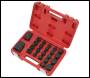Sealey SX054 Impact Socket & Bit Set, 3/4 inch Sq & 1 inch Sq Drive 23pc