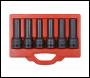 Sealey SX099 Impact & TRX-Star* Female Deep Socket Set 3/4 inch Sq Drive 12-Point 6pc