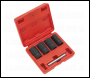 Sealey SX201 Locking Wheel Nut Removal Set 5pc 1/2 inch Sq Drive