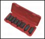 Sealey SX202 Locking Wheel Nut Removal Set 1/2 inch Sq Drive 8pc