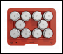 Sealey SX222 Locking Wheel Nut Key Set for Land Rover 10pc