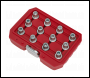 Sealey SX224 Locking Wheel Nut Key Set for VW 12pc