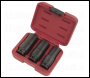 Sealey SX319 Deep Weighted Impact Socket Set 1/2 inch Sq Drive 3pc