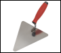 Sealey T1205 Stainless Steel Triangular Brick Trowel with Rubber Handle 180mm