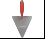 Sealey T1205 Stainless Steel Triangular Brick Trowel with Rubber Handle 180mm