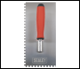 Sealey T7806 Stainless Steel 6mm Notched Trowel with Rubber Handle 270mm