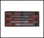 Sealey AP41STACKBCOMBO American PRO® Topchest & Rollcab Combination 15 Drawer with 117pc Tool Kit - Black