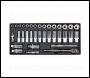Sealey TBT20 Tool Tray with Socket Set 35pc 3/8 inch Sq Drive
