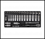 Sealey TBT20 Premier Socket Set with Tool Tray 3/8 inch Sq Drive 35pc