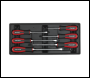 Sealey AP41STACKHVCOMBO American PRO® Topchest & Rollcab Combination 15 Drawer with 117pc Tool Kit- Green