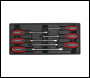 Sealey AP41STACKBCOMBO American PRO® Topchest & Rollcab Combination 15 Drawer with 117pc Tool Kit - Black