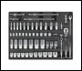 Sealey TBT31 Tool Tray with Socket Set 55pc 3/8 inch  & 1/2 inch Sq Drive