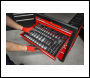 Sealey TBT31 Premier Socket Set with Tool Tray 3/8 inch  & 1/2 inch Sq Drive 55pc