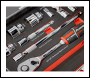 Sealey TBT42 Premier Socket Set with Tool Tray 1/2 inch Sq Drive 22pc