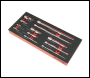 Sealey TBT44 Premier Wobble Extension Bar Set with Tool Tray 1/4 inch , 3/8 inch  & 1/2 inch Sq Drive 12pc