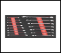 Sealey TBT48 Premier Combination Spanner Set with Tool Tray 15pc