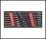 Sealey TBT49 Premier Ratchet Spanner Set with Tool Tray 14pc