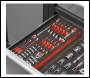 Sealey TBT50 Stubby Combination, TRX-Star* & Crow's Foot Spanner Set with Tool Tray 24pc