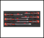 Sealey TBT54 Premier Hammer-Thru Screwdriver Set with Tool Tray 6pc
