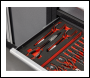 Sealey TBT58 Long Needle Nose Pliers Set with Tool Tray 3pc