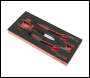 Sealey TBT58 Long Needle Nose Pliers Set with Tool Tray 3pc