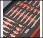 Sealey TBT60 Premier TRX-Star*, Hex & Spline Bit Set with Tool Tray 44pc